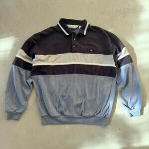 Vintage Classics by Palmland XL Men's Long Sleeve Color Block Shirt